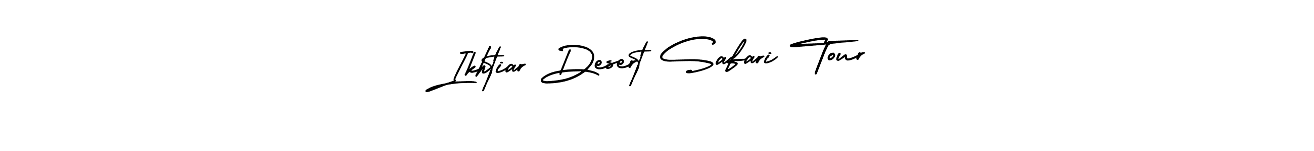 Create a beautiful signature design for name Ikhtiar Desert Safari Tour. With this signature (AmerikaSignatureDemo-Regular) fonts, you can make a handwritten signature for free. Ikhtiar Desert Safari Tour signature style 3 images and pictures png