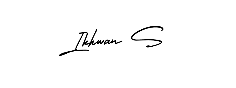 Here are the top 10 professional signature styles for the name Ikhwan S. These are the best autograph styles you can use for your name. Ikhwan S signature style 3 images and pictures png