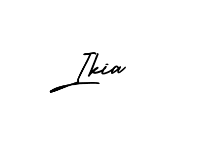 Create a beautiful signature design for name Ikia. With this signature (AmerikaSignatureDemo-Regular) fonts, you can make a handwritten signature for free. Ikia signature style 3 images and pictures png