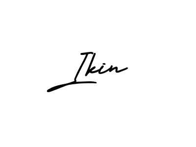 Make a beautiful signature design for name Ikin. With this signature (AmerikaSignatureDemo-Regular) style, you can create a handwritten signature for free. Ikin signature style 3 images and pictures png