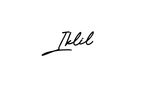 How to make Iklil signature? AmerikaSignatureDemo-Regular is a professional autograph style. Create handwritten signature for Iklil name. Iklil signature style 3 images and pictures png