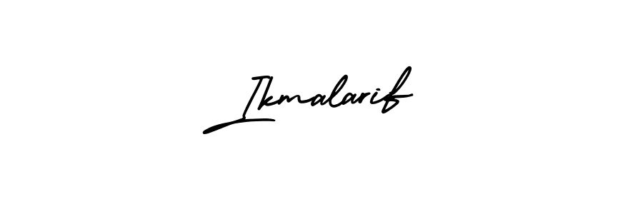 Create a beautiful signature design for name Ikmalarif. With this signature (AmerikaSignatureDemo-Regular) fonts, you can make a handwritten signature for free. Ikmalarif signature style 3 images and pictures png