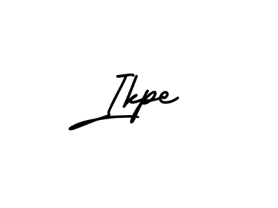 The best way (AmerikaSignatureDemo-Regular) to make a short signature is to pick only two or three words in your name. The name Ikpe include a total of six letters. For converting this name. Ikpe signature style 3 images and pictures png