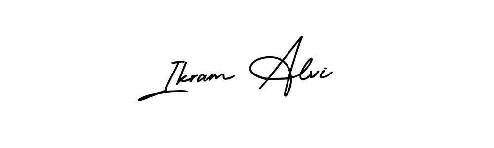 Make a beautiful signature design for name Ikram Alvi. Use this online signature maker to create a handwritten signature for free. Ikram Alvi signature style 3 images and pictures png