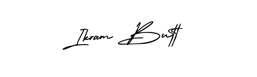 Make a beautiful signature design for name Ikram Butt. With this signature (AmerikaSignatureDemo-Regular) style, you can create a handwritten signature for free. Ikram Butt signature style 3 images and pictures png