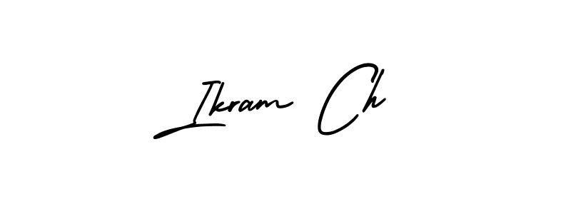 It looks lik you need a new signature style for name Ikram Ch. Design unique handwritten (AmerikaSignatureDemo-Regular) signature with our free signature maker in just a few clicks. Ikram Ch signature style 3 images and pictures png