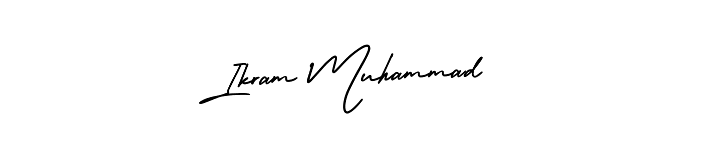 Design your own signature with our free online signature maker. With this signature software, you can create a handwritten (AmerikaSignatureDemo-Regular) signature for name Ikram Muhammad. Ikram Muhammad signature style 3 images and pictures png