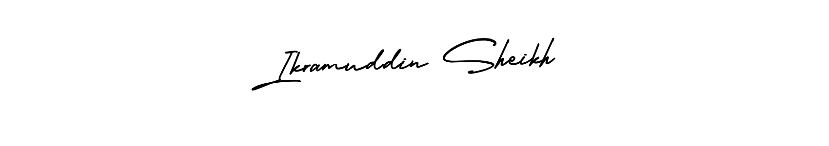 How to make Ikramuddin Sheikh signature? AmerikaSignatureDemo-Regular is a professional autograph style. Create handwritten signature for Ikramuddin Sheikh name. Ikramuddin Sheikh signature style 3 images and pictures png
