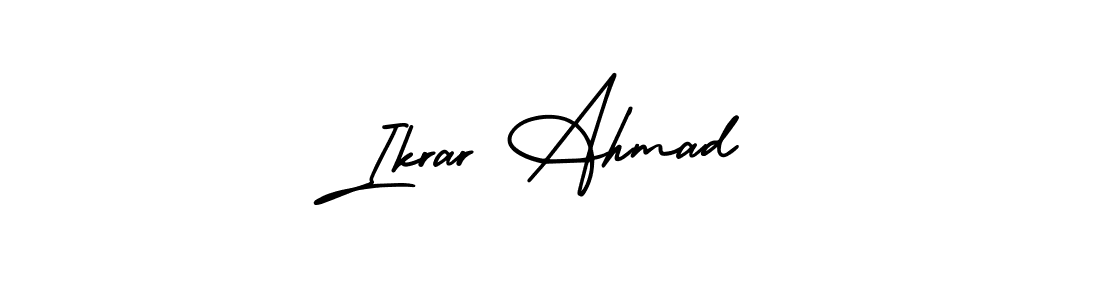 Similarly AmerikaSignatureDemo-Regular is the best handwritten signature design. Signature creator online .You can use it as an online autograph creator for name Ikrar Ahmad. Ikrar Ahmad signature style 3 images and pictures png