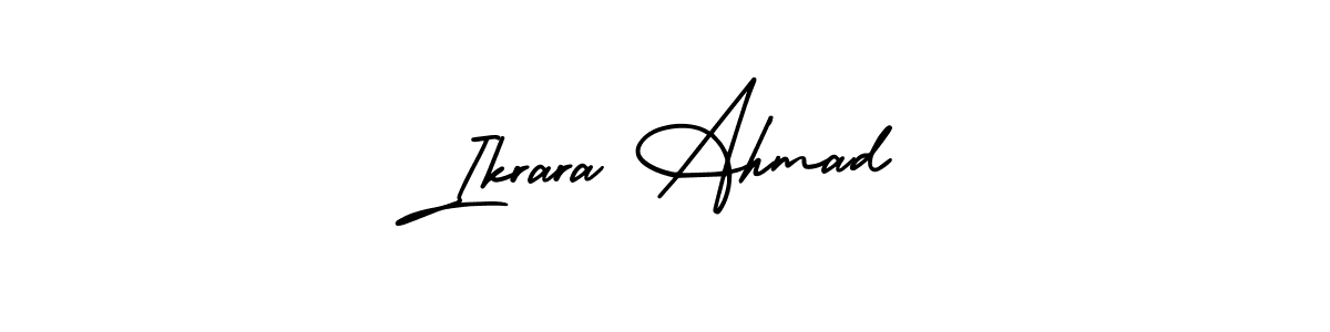 See photos of Ikrara Ahmad official signature by Spectra . Check more albums & portfolios. Read reviews & check more about AmerikaSignatureDemo-Regular font. Ikrara Ahmad signature style 3 images and pictures png