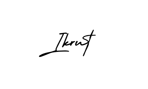 Make a beautiful signature design for name Ikrut. With this signature (AmerikaSignatureDemo-Regular) style, you can create a handwritten signature for free. Ikrut signature style 3 images and pictures png