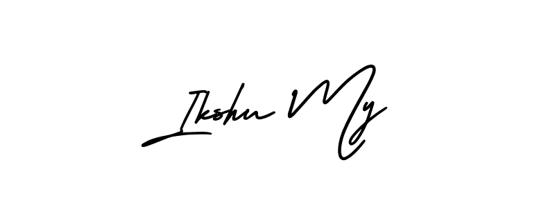 Create a beautiful signature design for name Ikshu My. With this signature (AmerikaSignatureDemo-Regular) fonts, you can make a handwritten signature for free. Ikshu My signature style 3 images and pictures png