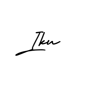 How to Draw Iku signature style? AmerikaSignatureDemo-Regular is a latest design signature styles for name Iku. Iku signature style 3 images and pictures png