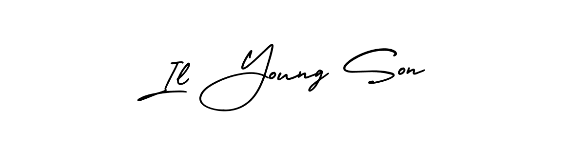 How to make Il Young Son name signature. Use AmerikaSignatureDemo-Regular style for creating short signs online. This is the latest handwritten sign. Il Young Son signature style 3 images and pictures png