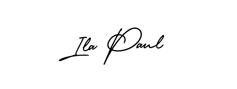 Also You can easily find your signature by using the search form. We will create Ila Paul name handwritten signature images for you free of cost using AmerikaSignatureDemo-Regular sign style. Ila Paul signature style 3 images and pictures png