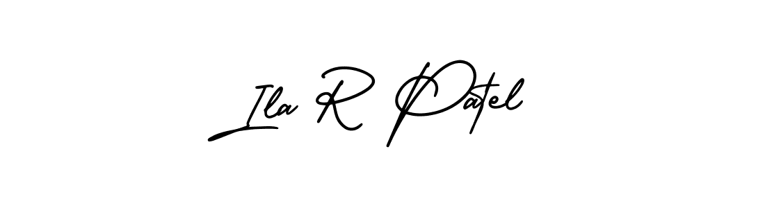 Also You can easily find your signature by using the search form. We will create Ila R Patel name handwritten signature images for you free of cost using AmerikaSignatureDemo-Regular sign style. Ila R Patel signature style 3 images and pictures png