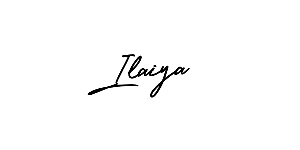 The best way (AmerikaSignatureDemo-Regular) to make a short signature is to pick only two or three words in your name. The name Ilaiya include a total of six letters. For converting this name. Ilaiya signature style 3 images and pictures png