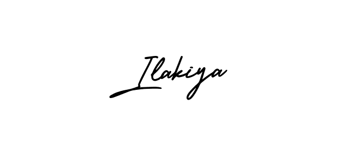 Use a signature maker to create a handwritten signature online. With this signature software, you can design (AmerikaSignatureDemo-Regular) your own signature for name Ilakiya. Ilakiya signature style 3 images and pictures png