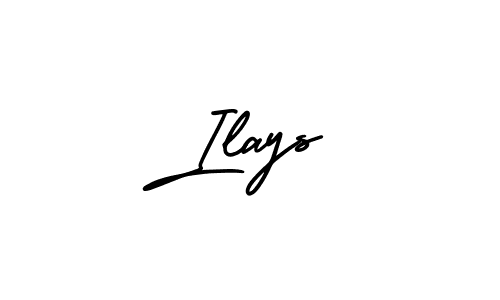 Use a signature maker to create a handwritten signature online. With this signature software, you can design (AmerikaSignatureDemo-Regular) your own signature for name Ilays. Ilays signature style 3 images and pictures png