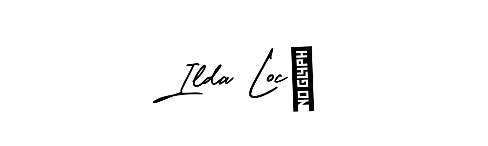 The best way (AmerikaSignatureDemo-Regular) to make a short signature is to pick only two or three words in your name. The name Ilda Locò include a total of six letters. For converting this name. Ilda Locò signature style 3 images and pictures png