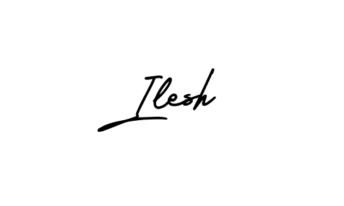 This is the best signature style for the Ilesh name. Also you like these signature font (AmerikaSignatureDemo-Regular). Mix name signature. Ilesh signature style 3 images and pictures png