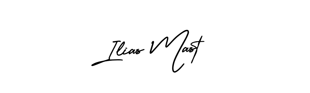 It looks lik you need a new signature style for name Ilias Mast. Design unique handwritten (AmerikaSignatureDemo-Regular) signature with our free signature maker in just a few clicks. Ilias Mast signature style 3 images and pictures png