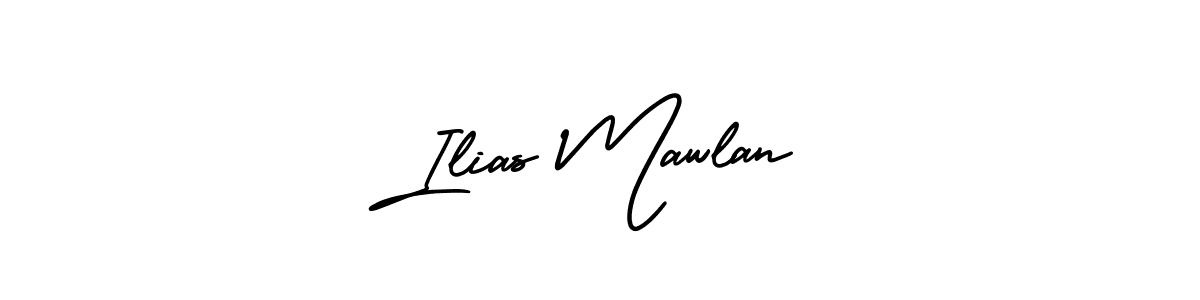How to make Ilias Mawlan name signature. Use AmerikaSignatureDemo-Regular style for creating short signs online. This is the latest handwritten sign. Ilias Mawlan signature style 3 images and pictures png