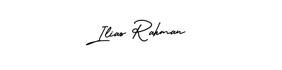 How to Draw Ilias Rahman signature style? AmerikaSignatureDemo-Regular is a latest design signature styles for name Ilias Rahman. Ilias Rahman signature style 3 images and pictures png