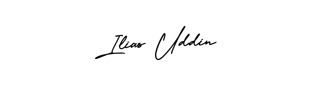 How to make Ilias Uddin signature? AmerikaSignatureDemo-Regular is a professional autograph style. Create handwritten signature for Ilias Uddin name. Ilias Uddin signature style 3 images and pictures png