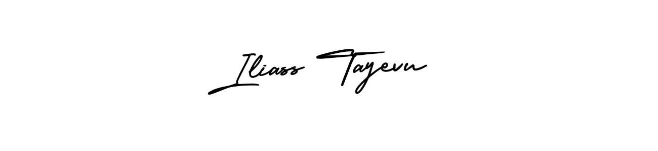 Make a beautiful signature design for name Iliass Tayevu. With this signature (AmerikaSignatureDemo-Regular) style, you can create a handwritten signature for free. Iliass Tayevu signature style 3 images and pictures png
