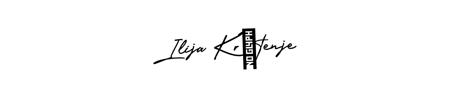 Make a beautiful signature design for name Ilija Krštenje. With this signature (AmerikaSignatureDemo-Regular) style, you can create a handwritten signature for free. Ilija Krštenje signature style 3 images and pictures png