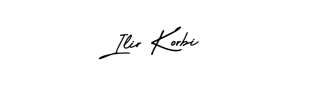 Design your own signature with our free online signature maker. With this signature software, you can create a handwritten (AmerikaSignatureDemo-Regular) signature for name Ilir Korbi. Ilir Korbi signature style 3 images and pictures png