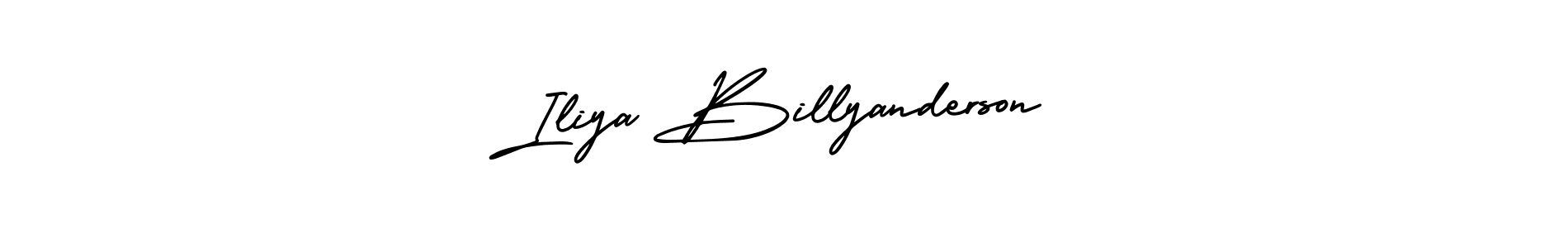 Use a signature maker to create a handwritten signature online. With this signature software, you can design (AmerikaSignatureDemo-Regular) your own signature for name Iliya Billyanderson. Iliya Billyanderson signature style 3 images and pictures png