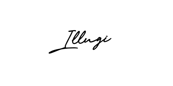 Create a beautiful signature design for name Illugi. With this signature (AmerikaSignatureDemo-Regular) fonts, you can make a handwritten signature for free. Illugi signature style 3 images and pictures png