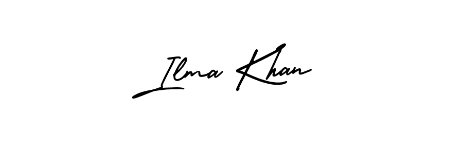 Use a signature maker to create a handwritten signature online. With this signature software, you can design (AmerikaSignatureDemo-Regular) your own signature for name Ilma Khan. Ilma Khan signature style 3 images and pictures png