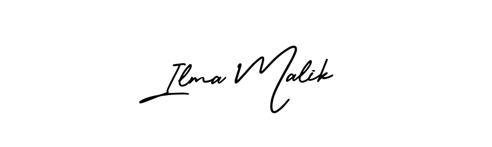 How to make Ilma Malik name signature. Use AmerikaSignatureDemo-Regular style for creating short signs online. This is the latest handwritten sign. Ilma Malik signature style 3 images and pictures png