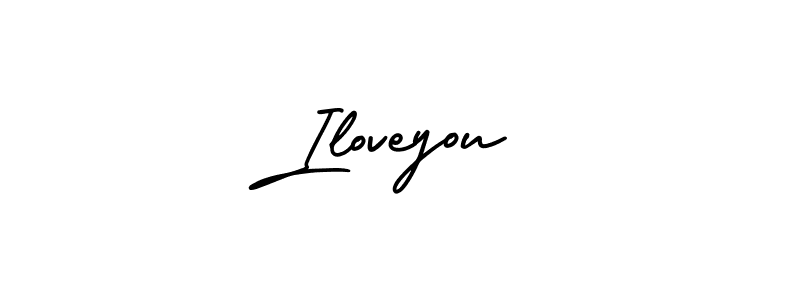 You should practise on your own different ways (AmerikaSignatureDemo-Regular) to write your name (Iloveyou) in signature. don't let someone else do it for you. Iloveyou signature style 3 images and pictures png