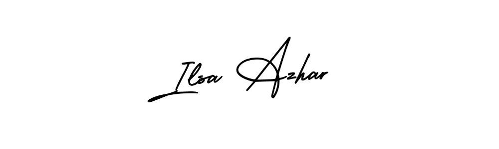 Similarly AmerikaSignatureDemo-Regular is the best handwritten signature design. Signature creator online .You can use it as an online autograph creator for name Ilsa Azhar. Ilsa Azhar signature style 3 images and pictures png