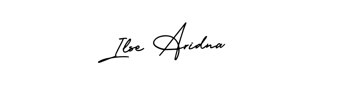 How to make Ilse Aridna name signature. Use AmerikaSignatureDemo-Regular style for creating short signs online. This is the latest handwritten sign. Ilse Aridna signature style 3 images and pictures png