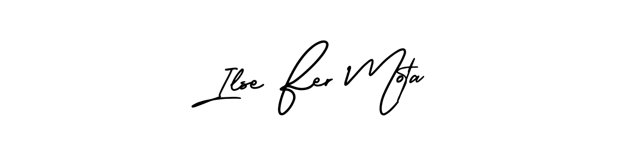 The best way (AmerikaSignatureDemo-Regular) to make a short signature is to pick only two or three words in your name. The name Ilse Fer Mota include a total of six letters. For converting this name. Ilse Fer Mota signature style 3 images and pictures png