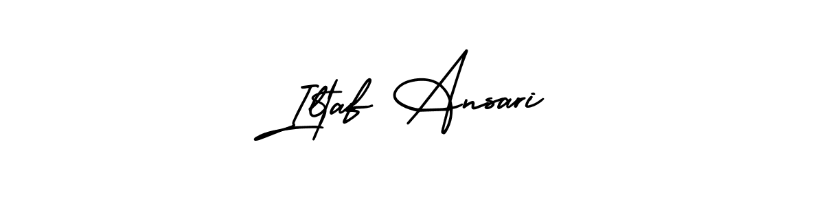 Also You can easily find your signature by using the search form. We will create Iltaf Ansari name handwritten signature images for you free of cost using AmerikaSignatureDemo-Regular sign style. Iltaf Ansari signature style 3 images and pictures png