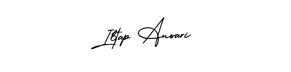 It looks lik you need a new signature style for name Iltap Ansari. Design unique handwritten (AmerikaSignatureDemo-Regular) signature with our free signature maker in just a few clicks. Iltap Ansari signature style 3 images and pictures png
