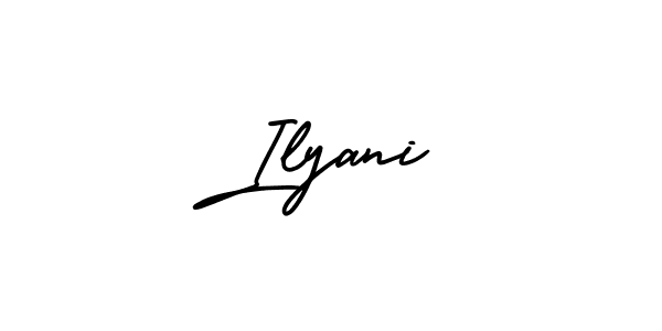 Also we have Ilyani name is the best signature style. Create professional handwritten signature collection using AmerikaSignatureDemo-Regular autograph style. Ilyani signature style 3 images and pictures png