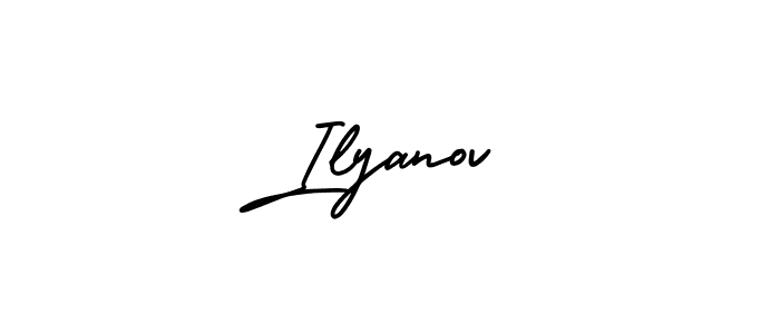 Use a signature maker to create a handwritten signature online. With this signature software, you can design (AmerikaSignatureDemo-Regular) your own signature for name Ilyanov. Ilyanov signature style 3 images and pictures png