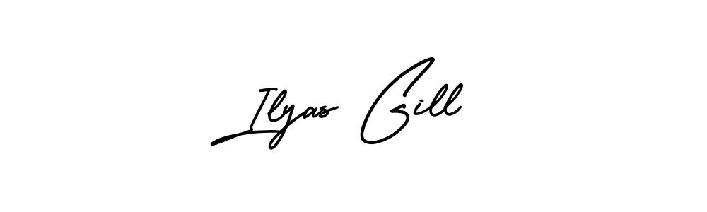 Also You can easily find your signature by using the search form. We will create Ilyas Gill name handwritten signature images for you free of cost using AmerikaSignatureDemo-Regular sign style. Ilyas Gill signature style 3 images and pictures png