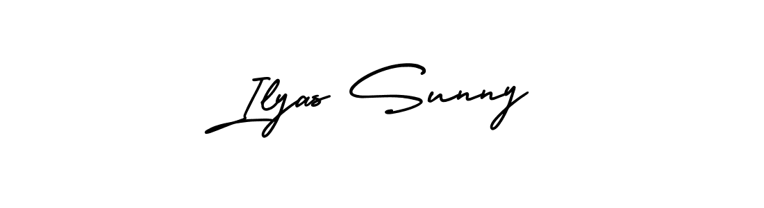 if you are searching for the best signature style for your name Ilyas Sunny. so please give up your signature search. here we have designed multiple signature styles  using AmerikaSignatureDemo-Regular. Ilyas Sunny signature style 3 images and pictures png