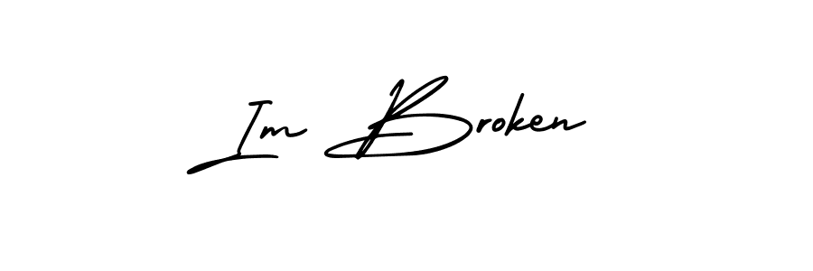 This is the best signature style for the Im Broken name. Also you like these signature font (AmerikaSignatureDemo-Regular). Mix name signature. Im Broken signature style 3 images and pictures png
