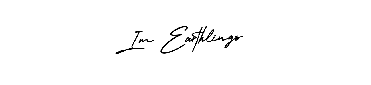 Similarly AmerikaSignatureDemo-Regular is the best handwritten signature design. Signature creator online .You can use it as an online autograph creator for name Im Earthlings. Im Earthlings signature style 3 images and pictures png