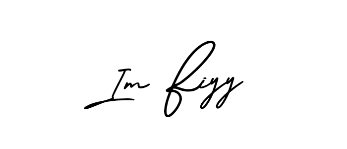 This is the best signature style for the Im Fiyy name. Also you like these signature font (AmerikaSignatureDemo-Regular). Mix name signature. Im Fiyy signature style 3 images and pictures png