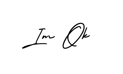 Design your own signature with our free online signature maker. With this signature software, you can create a handwritten (AmerikaSignatureDemo-Regular) signature for name Im Ok. Im Ok signature style 3 images and pictures png